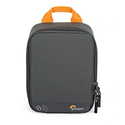 Immagine di Lowepro GearUp Filter Pouch 100, Custodia per Filtri con Vani 10 a Lastra, 2 Rotondi, Supporto Filtri, Antigraffio Schede, Realizzata Tessuti Riciclati, Grigia