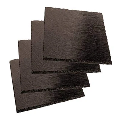 Immagine di Paderno 41585 10 Set 4 Pz Piatto Quadro Ardesia, 10x10 cm