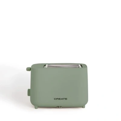 Immagine di CREATE/TOAST STUDIO/Tostapane Verde Salvia / 6 livelli di potenza, vassoio raccogli briciole, termostato, scongela, riscalda, sistema sicurezza, 750W