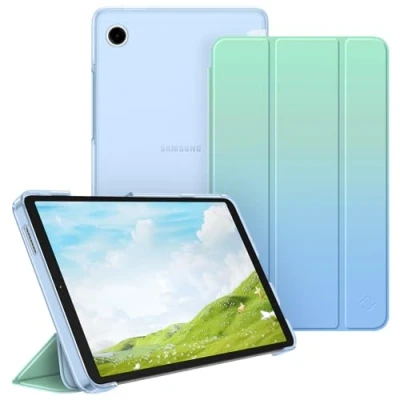 Immagine di FINTIE Custodia per Samsung Galaxy Tab A9 8.7&quot; 2023 SM X110/X115/X117, Sottile Leggero Case Posteriore Opaca Traslucida Cover 8,7 Pollici, Seaside Ombre