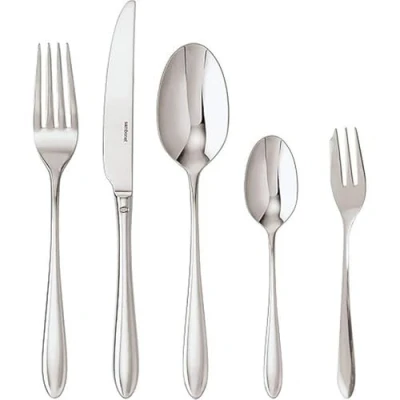Immagine di Sambonet Dream 52515 N1 Set di Posate da Tavola Monoblocco in Acciaio Inox 18/10, per 6 persone, 30 pezzi: forchette, coltelli, cucchiai, cucchiaini tè, forchette dolce