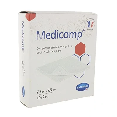 Immagine di Hartmann Medicomp S 40 compresse in tessuto non tessuto, 7,5 x cm, 10 2 pezzi