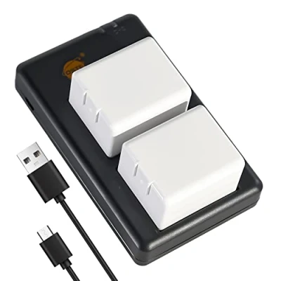 Immagine di DSTE 2PCS Arlo A1 A1B (2000mAh/7.2V) Batteria Caricatore Compatibile per Pro Batteria, 2 (VMA4400), telecamera di sicurezza
