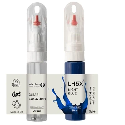 Immagine di SD COLORS BLU NOTTE LH5X Z2 Pennello per ritocchi da 20 ML riparazione graffi (vernice e laccatura)