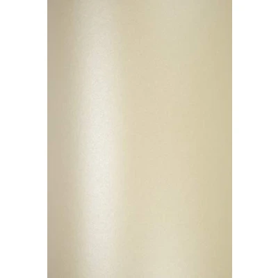 Immagine di Netuno 10x carta metallizzata crema formato A5 148 x 210 mm 120g Majestic Candelight Cream elegante colorata perlescente per biglietti augurali partecipazioni battesimo prima comunione