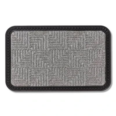 Immagine di Zerbini Clean off Trappola per lo sporco Zerbino esterni adatto ai gradini porte resistente 50 x 80 cm argento