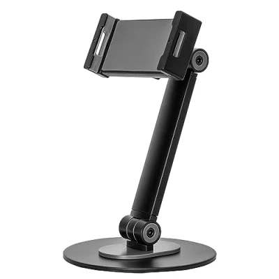 Immagine di my wall supporto da tavolo completamente mobile HT36L per tablet e smartphone, universale con 2 giunti sferici 4,7 12,9 pollici, tablet, cuscinetto in silicone
