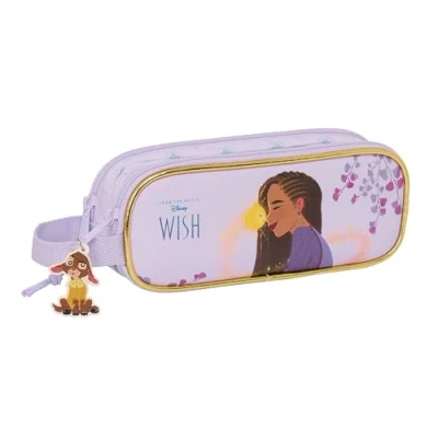 Immagine di Safta WISH Astuccio per bambini, ideale bambini in età scolastica, comodo e versatile, qualità resistenza, 21 x 6 8 cm, colore lilla, viola, Estándar, Casual