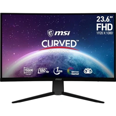 Immagine di MSI G2422C Monitor Gaming 23,6&quot; FHD Pannello VA (1920x1080) 1500R, 180Hz / 1ms, Adaptive Sync DP 1.2a, HDMI 2.0b CEC