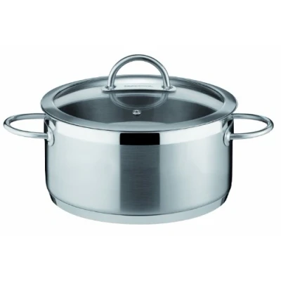 Immagine di Tescoma 779222 Vision Casseruola con Coperchio, Acciaio Inossidabile, Argento, 22 cm, 4 l