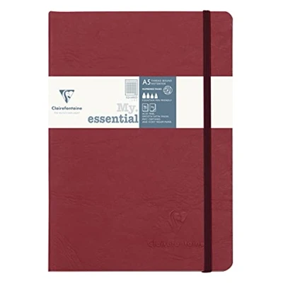 Immagine di Clairefontaine 793422C Taccuino Cucito Dorso Quadrato, 21 x 15 1.4 cm, Rosso