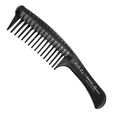 Immagine di Hercules Sägemann NYH Roll Ka Pettine anti splicing per capelli, lunghezza 22,9 cm, nero/grigio