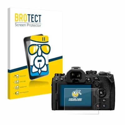 Immagine di brotect Pellicola Protettiva Vetro per Olympus OM System 1 Mark II Protezione Schermo [Durezza Estrema 9H, Chiaro]