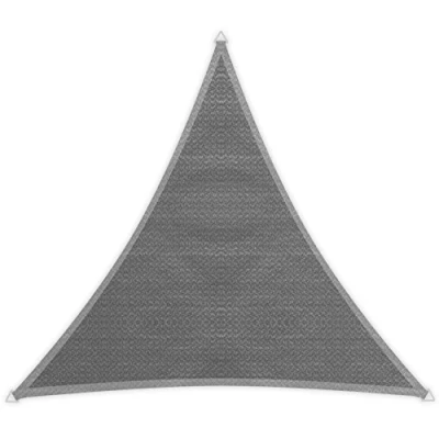 Immagine di Windhager Sunsail Adria, Triangolo 3,6 x m (equilatero), Protezione UV, Resistente alle intemperie e Traspirante, Grigio, 10967