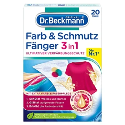 Immagine di Dr. Beckmann Paraspruzzi 3 in 1 panni per la massima protezione dallo scolorimento con cura extra del colore e della fibra 20