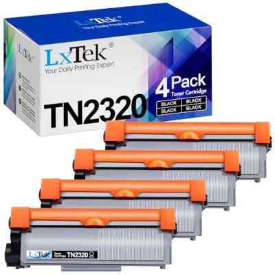 Immagine di LxTek TN2320 TN2310 Compatibili Toner Sostituzione per Brother TN 2320 2310 MFC L2700DW L2700DN L2720DW DCP L2500D L2540DN HL L2300D L2360DN (Nero, 4 Pack)