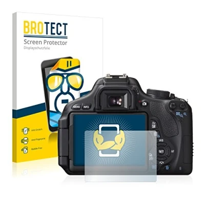 Immagine di brotect Pellicola Protettiva per Canon EOS 600D Protezione Schermo (2 Pezzi) [Trasparente, Anti Impronte]