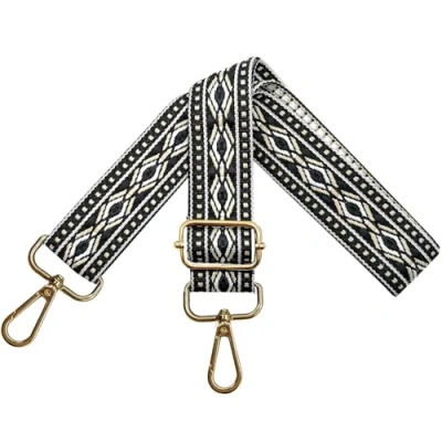 Immagine di Tracolla per Borsa Donna Regolabile, Cinghie Colorata, Tracolle Larga 3.8cm con Oro Moschettoni Crossbody Accessori, Nero, N29