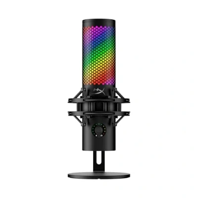 Immagine di HyperX QuadCast 2 S USB Microphone for Streamers and Content Creators, 32 bit depth 192kHz sampling rate, 100+ aRGB LEDs, PC Win11, Mac, Steam Deck, C Black
