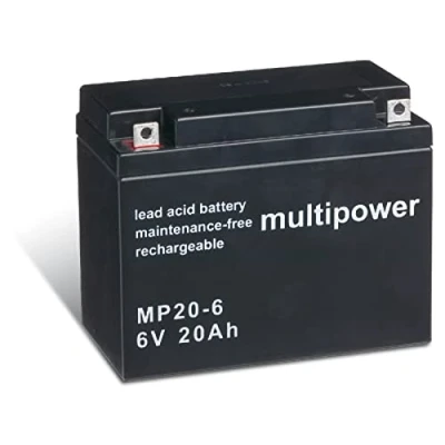 Immagine di akku net Batteria al Piombo (multipower) MP20 6, 6V, Lead Acid