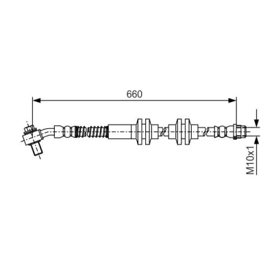 Immagine di BOSCH 1 987 481 A48 Tubi Freno 660 OPEL: Astra J GTC