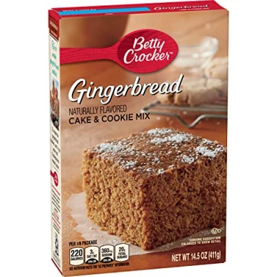Immagine di Betty Crocker Gingerbread Cake &amp; Cookie Mix, 14.5 Ounce Boxes (Pack of 3) by