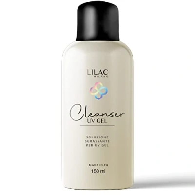 Immagine di Lilac Milano Cleaner Per Smalto Gel, Cleanser Sgrassatore Trattamento Pre e Post Applicazione, Lucida Smalto, Multiuso Igenizzare Le Unghie Rimuovere I Residui. Made In Italy (Cleanser 125 ml)