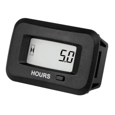 Immagine di NInE ROnG Digital LCD AC/DC da 5 V a 277V Contaore, Ore di Funzionamento Parziali Azzerabili, Iniziali Impostabili, Impermeabile, Uso per Generatore Motosega Taglia Erba Trattore (HM038AD C1)
