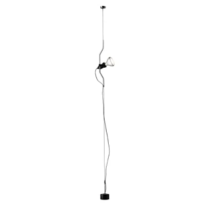 Immagine di FLOS Parentesi Dimmer Lampada a Sospensione Dimmerabile Luce Diretta, di Design da A. Castiglioni e P. Manzù, per Interni con Cavo 4000 mm, 220 240 V, 150 W, Colore Nichel