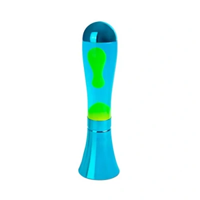Immagine di Balvi Lampada Lava Magma Colore Blue/Lime Lampadina Inclusa Alluminio/Vetro 45cm