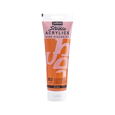 Immagine di Pébéo Studio Acrylics Fine Acrylic Vernice acrilica Iridescente Arancione Giallo Iridescente, 250 ml