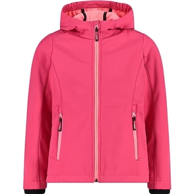 Immagine di CMP Giacca in Softshell da bambini con cappuccio fisso, Fuxia, 104