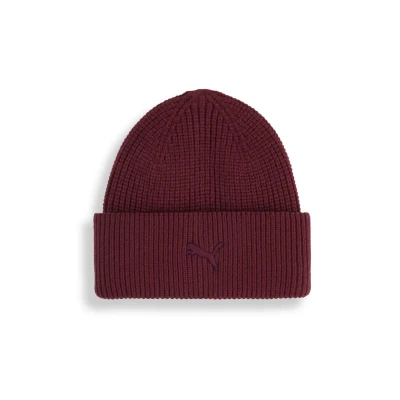 Immagine di PUMA Wardrobe Essentials Chunky Mid Crown Beanie, Accessori, Ruby Shimmer, OSFA