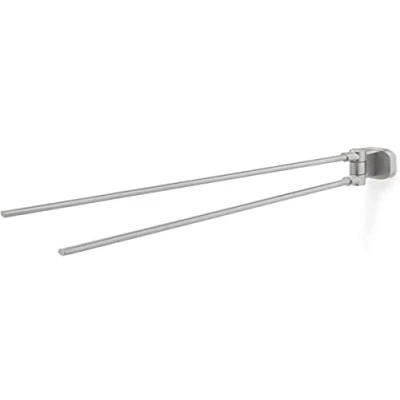 Immagine di Tiger Ramos Portasciugamani a 2 Bracci, Acciaio (Inox Spazzolato), 5 x 5,9 45,1 cm