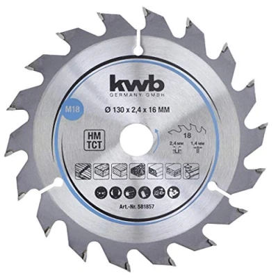 Immagine di kwb 581857 Lama circolare in metallo duro 130 x 16 mm 1 pz.