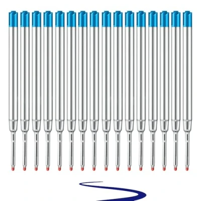 Immagine di JeoPoom 16 Pezzi Refill, Ricariche Per Penne A Sfera, Punta Fine[1.0mm], Compatibile Con La Maggior Parte Roller Ricaricabili, Colore Blu
