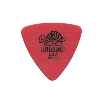 Immagine di Dunlop 431 Plektren TORTEX TRIANGLE red 0.50 mm