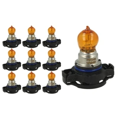 Immagine di CARALL 10 Pezzi Lampada Alogena 12V Per Auto (PSY24W 24W PG20 4 Arancione)