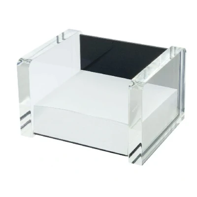 Immagine di Wedo 0607001 Exclusive Box Foglietti in Acrilico Riempito, Trasparente/Nero