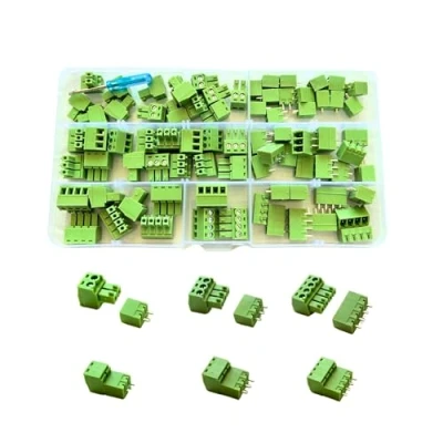 Immagine di BASECONEX 40 paia di connettori a Morsettiera plug in 3,81 mm Pitch 2 pin 3 4 PCB connettore per (angolo retto, + pin)
