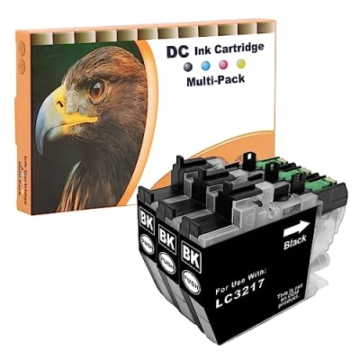 Immagine di D&amp;C LC3217 Cartucce d&#039;inchiostro compatibili per Brother LC 3219XL 3217 Nero MFC J5330DW J5335DW J5730DW J5930DW J6530DW J6930DW J6935DW (3 Pack)