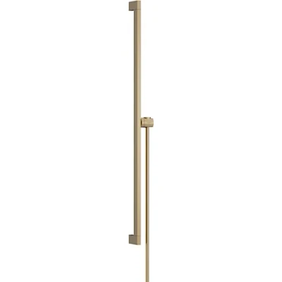 Immagine di hansgrohe Unica Puro E Set per Doccia con Asta (0,9 M) Tubo Flessibile (1,60 M), Bronzo Spazzolato