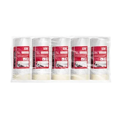 Immagine di Scley pellicola protettiva per pittor, Protezioni superficiali di ampio 90cm, Lunghezza 20m, 5 pezzo telone plastica, Serie *66*, trasparente, A0450 660509