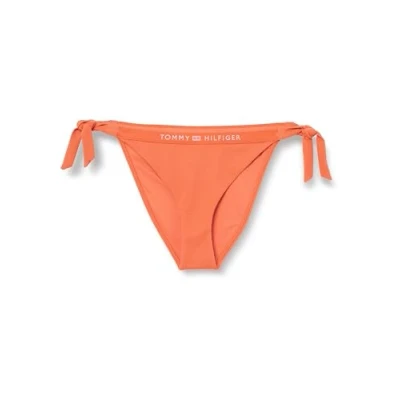 Immagine di Tommy Hilfiger Tonal LOGO SIDE TIE Bikini pezzo sotto, Donna, Taglia: XL, Mosaic vermillion
