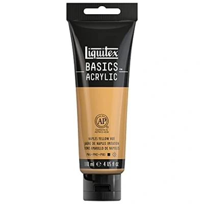 Immagine di Liquitex Basics Acrylic, 1046601, Colore Acrilico, Giallo Di Napoli, 118Ml