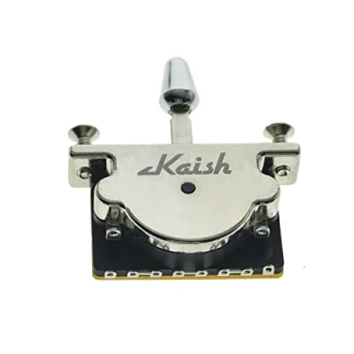 Immagine di KAISH Interruttore a leva per pickup 3 vie, resistente, Stratocaster Tele, con punta in plastica cromata