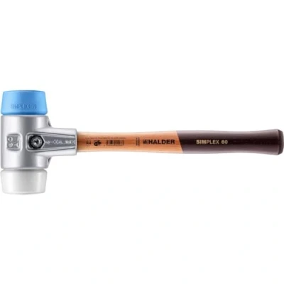 Immagine di Halder 3117060 &quot;Simplex&quot; TPE Soft/Superplastic Soft Face Mallet, multicolore, 60 mm