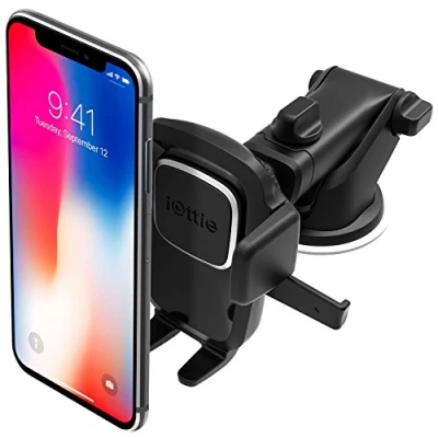Immagine di iOttie Easy One Touch 4Autohalterung für Armaturenbrett und Windschutzscheibe iPhone XS Max R 8 Plus 10 W Samsung Galaxy S10 E S9 S8 Edge, Hinweis 9