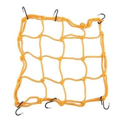 Immagine di GOOFIT Corde Elastiche con Ganci Ragno Moto Rete Portaoggetti sostituzione per Auto Bagagliaio Coprire Appendere Casco ATV Biciclette 30 x cm (Giallo)