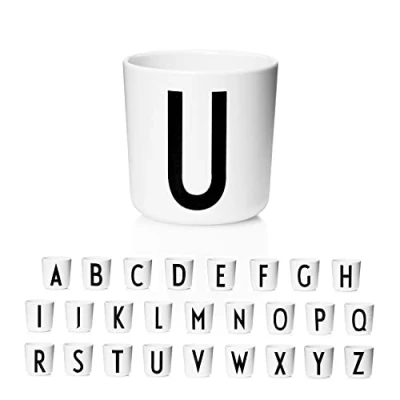 Immagine di Design Letters Bicchiere Bambino (A Z) Regali Natale Bambini Regalo Neonato Maschio, Neonata Femmina, Battesimo Bimbo 6+ Mesi Sippy Cup Senza BPS/BPS 175 Ml